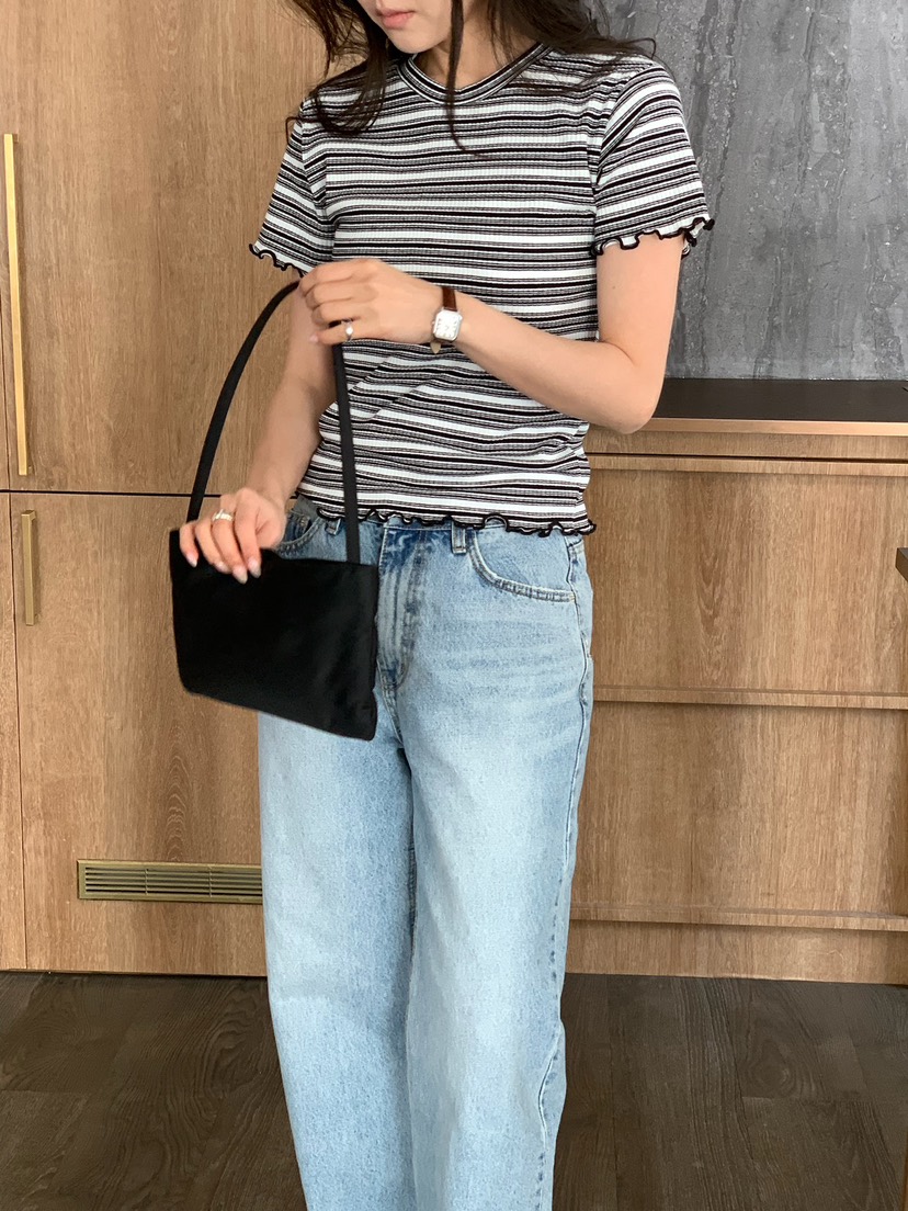 BLEECKER韓國東大門直郵女裝新品休閑職業熱賣人氣26春夏T恤BLEECKERT恤