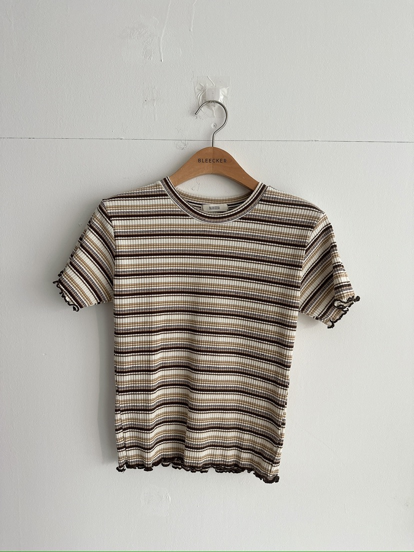 BLEECKER韓國東大門直郵女裝新品休閑職業熱賣人氣26春夏T恤BLEECKERT恤圖色1