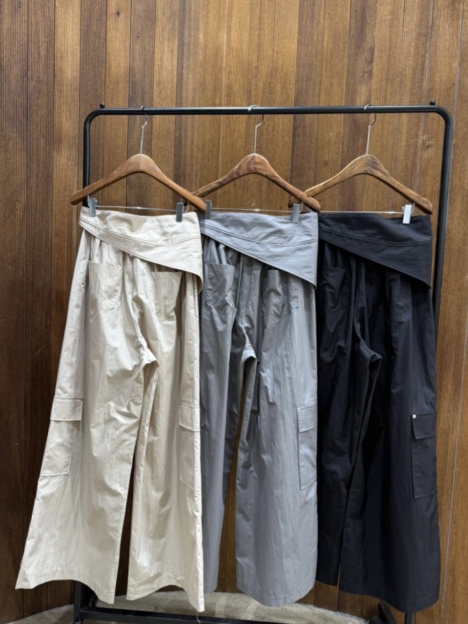 2TWO MOON韓國東大門直郵女裝新款休閑時尚26春夏休閑褲腰帶2TWO MOON休閑褲