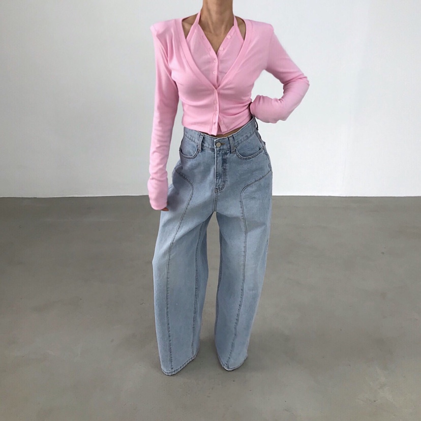 2TWO MOON韓國代購女裝新品時尚推薦人氣長袖T恤雙層開衫2TWO MOON長袖T恤