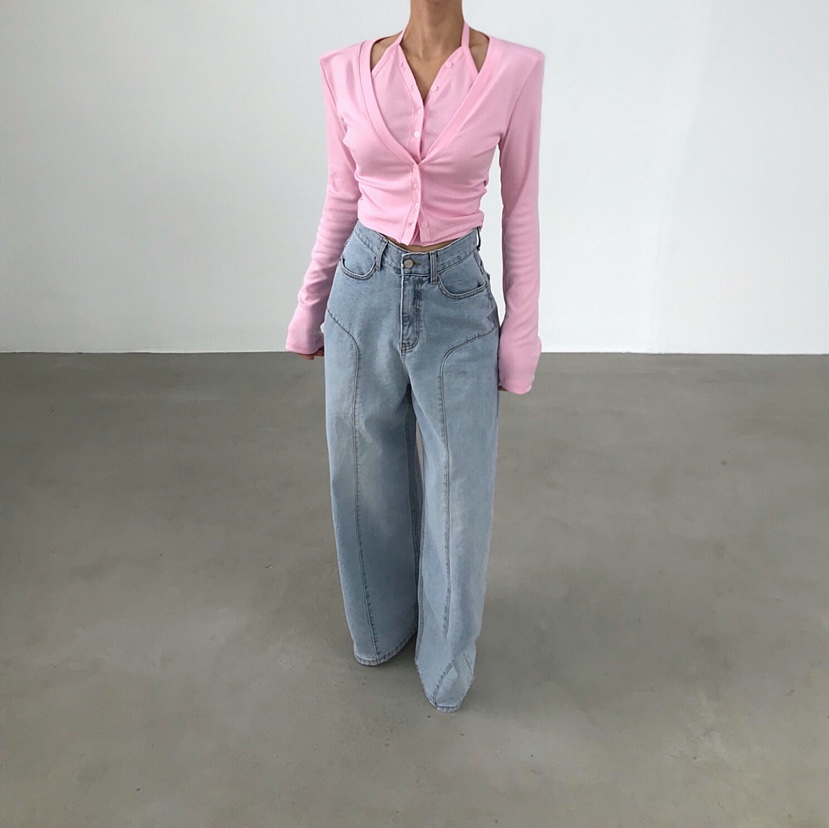 2TWO MOON韓國代購女裝新品時尚推薦人氣長袖T恤雙層開衫2TWO MOON長袖T恤