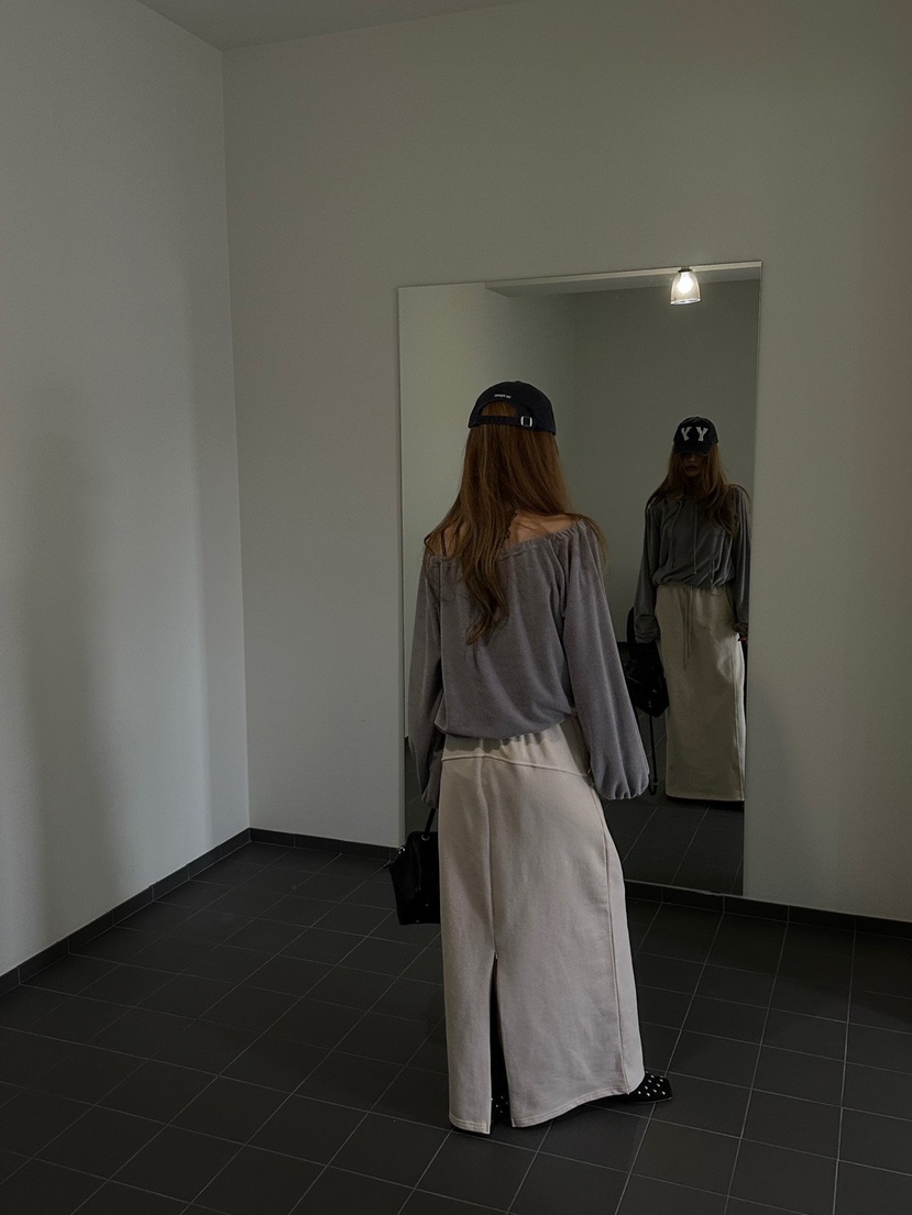 ZEROZERO韓國直郵女裝新款休閑人氣熱賣職業衛衣毛圈布露肩ZEROZERO衛衣