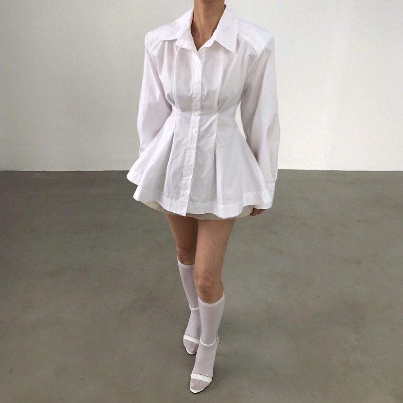 2TWO MOON韓國東大門直郵女士新品休閑人氣襯衫蕾絲衫露肩2TWO MOON襯衫/蕾絲衫