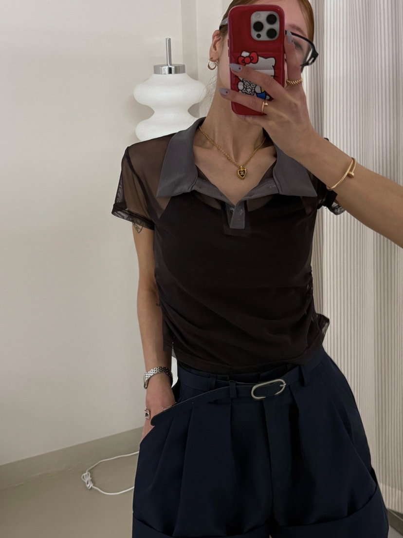 ZEROZERO韓國直郵女裝新品時尚人氣職業休閑26春夏短褲系帶ZEROZERO短褲