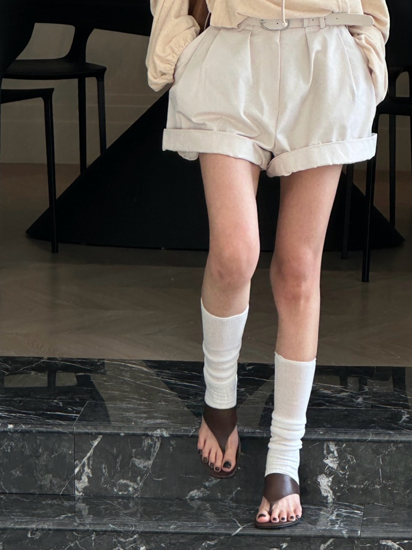 ZEROZERO韓國直郵女裝新品時尚人氣職業休閑26春夏短褲系帶ZEROZERO短褲圖色3