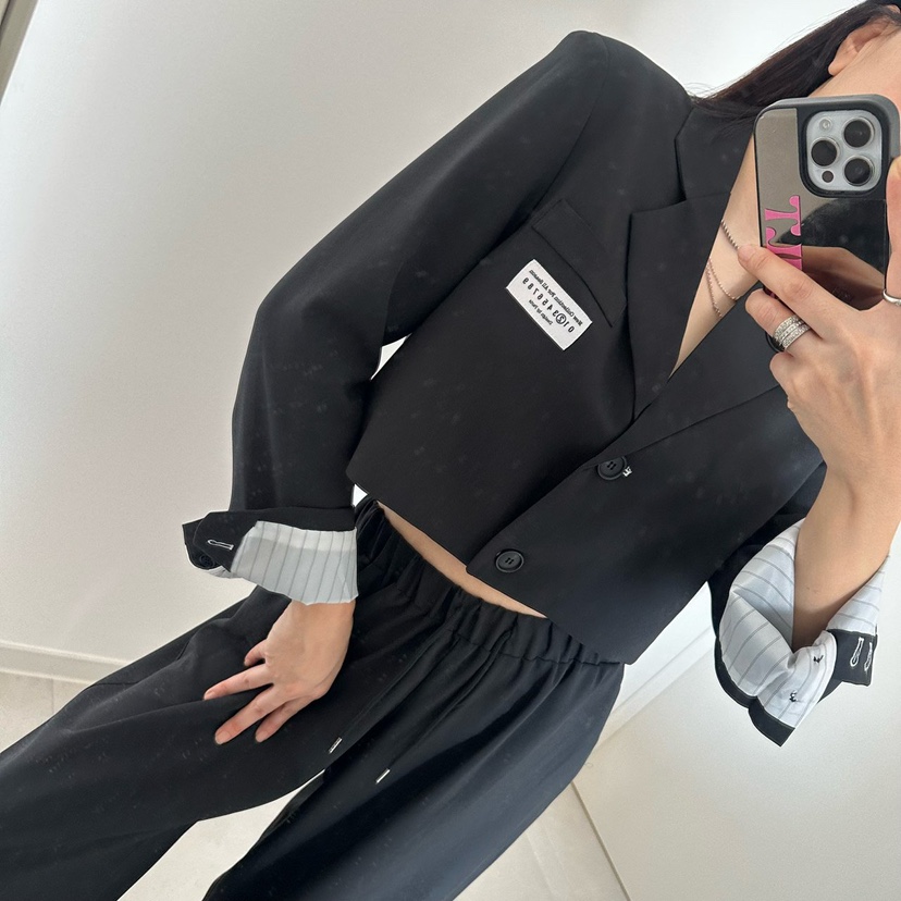 SOUIT韓國東大門代購女裝新品人氣推薦時尚休閑26春夏夾克SOUIT by mabel-L夾克