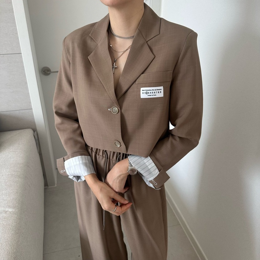 SOUIT韓國東大門代購女裝新品人氣推薦時尚休閑26春夏夾克SOUIT by mabel-L夾克