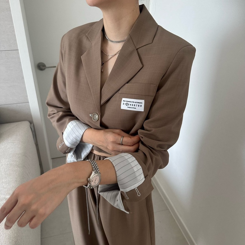 SOUIT韓國東大門代購女裝新品人氣推薦時尚休閑26春夏夾克SOUIT by mabel-L夾克