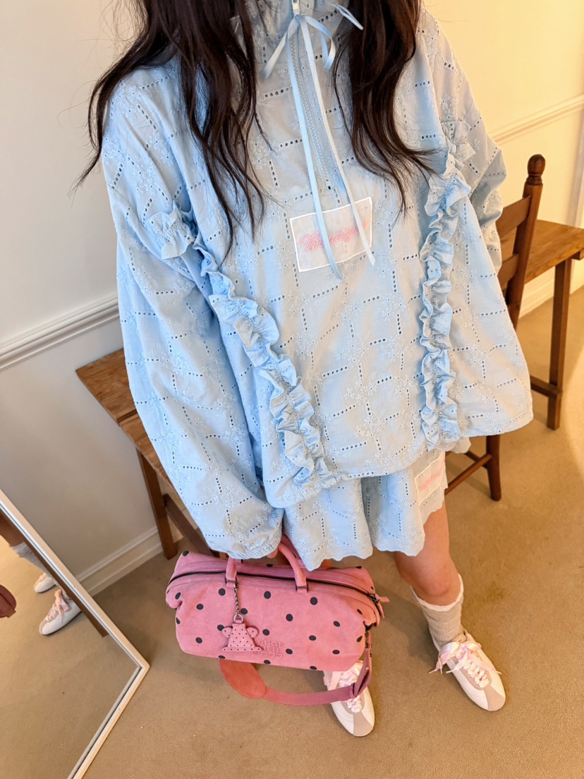 BOUTIQUE-L韓國直郵女裝新品26春夏職業休閑熱賣襯衫蕾絲衫BOUTIQUE-L襯衫/蕾絲衫