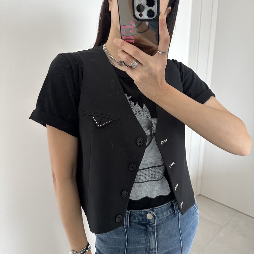 SOUIT韓國直郵實拍女士新品熱賣時尚人氣26春夏職業休閑馬甲SOUIT by mabel-L馬甲