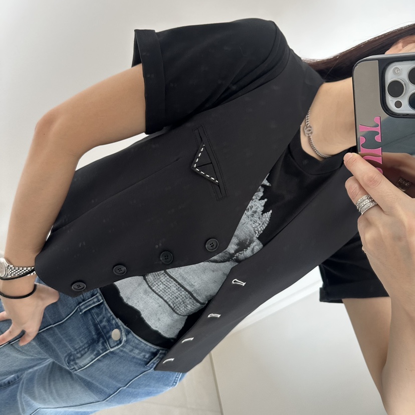 SOUIT韓國直郵實拍女士新品熱賣時尚人氣26春夏職業休閑馬甲SOUIT by mabel-L馬甲