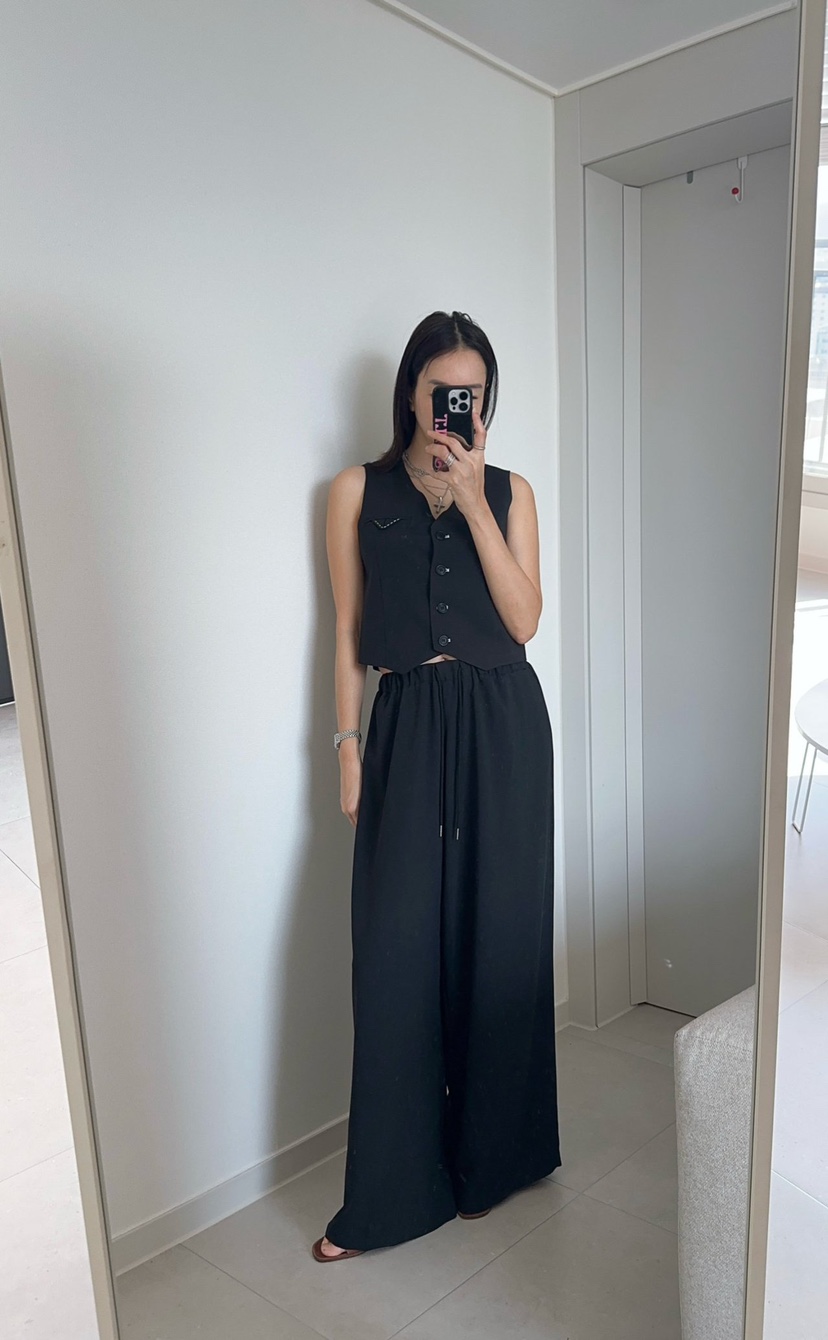 SOUIT韓國直郵實拍女士新品熱賣時尚人氣26春夏職業休閑馬甲SOUIT by mabel-L馬甲