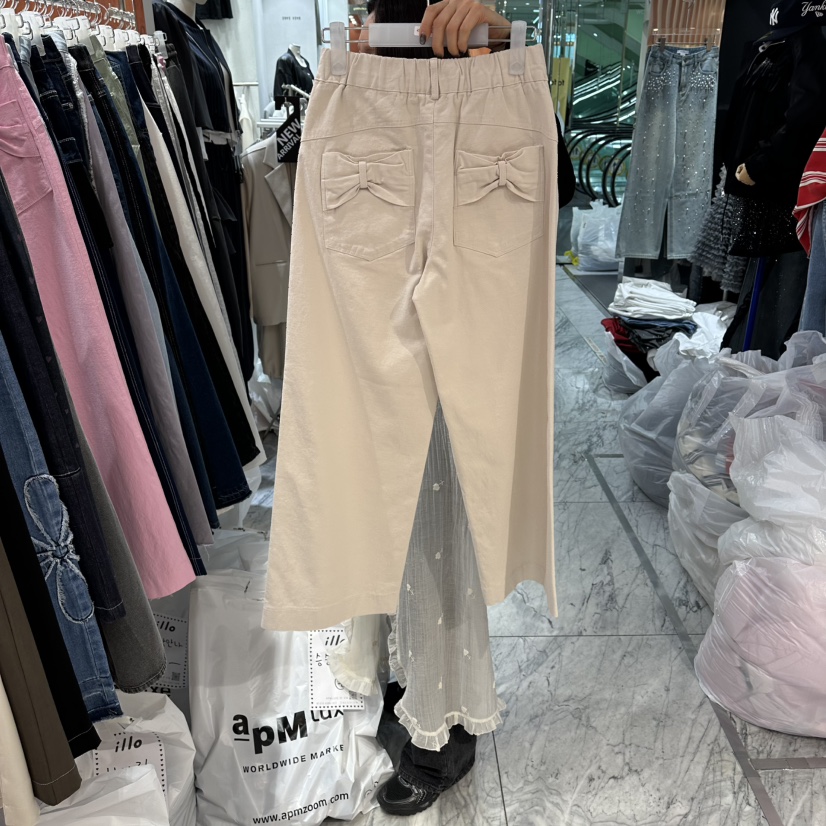 ILLO/MOCI韓國東大門代購女裝新品職業人氣時尚休閑褲口袋ILLO/MOCI休閑褲