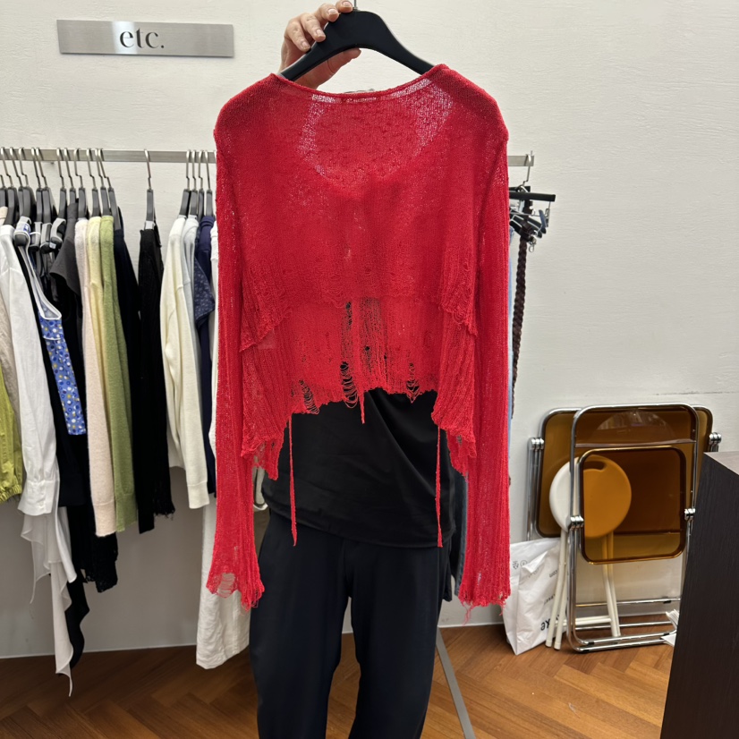 MOANA/ETC韓國代購女士新款熱賣時尚26春夏針織衫假兩件MOANA/ETC針織衫