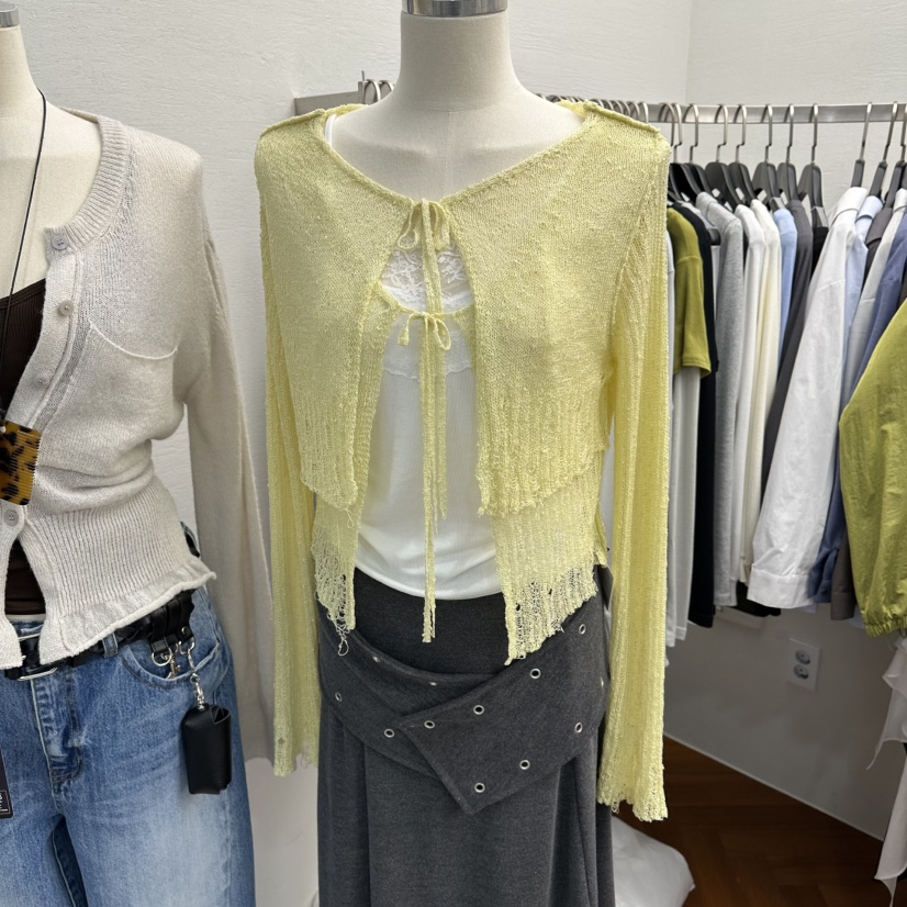 MOANA/ETC韓國代購女士新款熱賣時尚26春夏針織衫假兩件MOANA/ETC針織衫圖色2