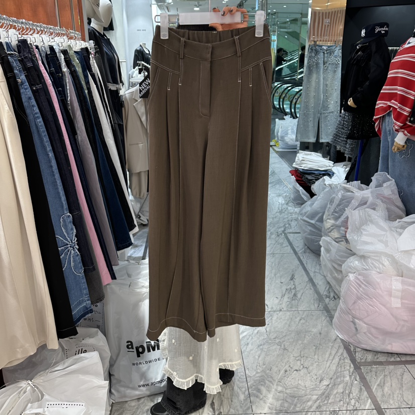 ILLO/MOCI韓國直郵女裝新款熱賣人氣休閑職業休閑褲褶裥ILLO/MOCI休閑褲圖色2