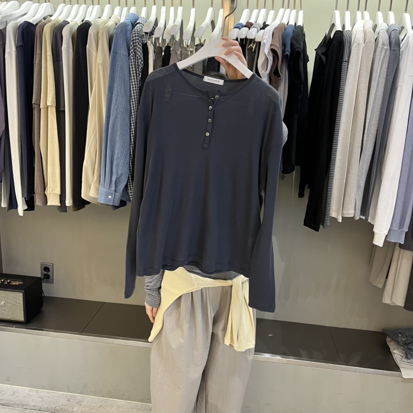 FAVE/FAVOURITE韓國直郵女士新品26春夏休閑推薦長袖T恤FAVE/FAVOURITE長袖T恤圖色1