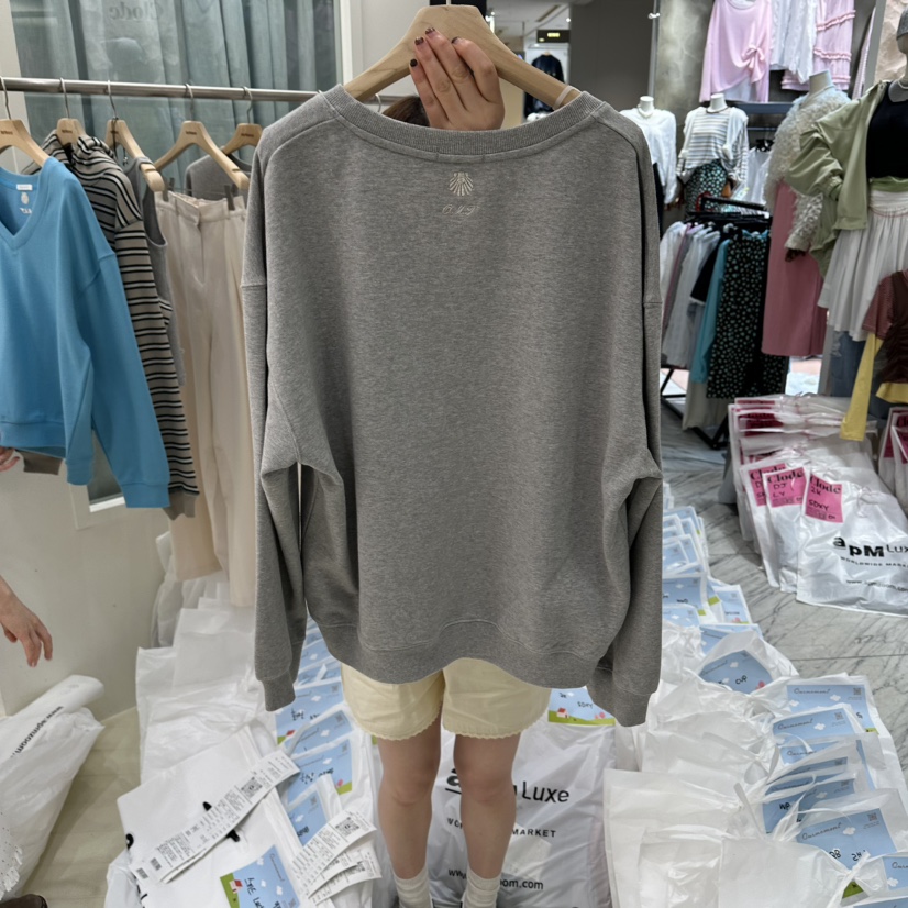 OURMOMENT韓國代購女士新品時尚人氣熱賣推薦26春夏休閑衛衣OURMOMENT衛衣