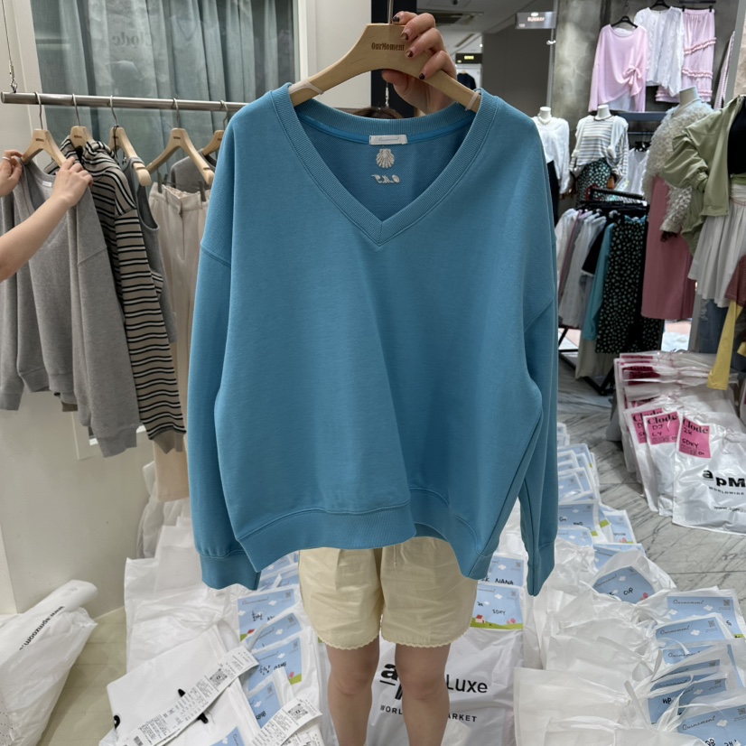 OURMOMENT韓國代購女士新品時尚人氣熱賣推薦26春夏休閑衛衣OURMOMENT衛衣圖色3