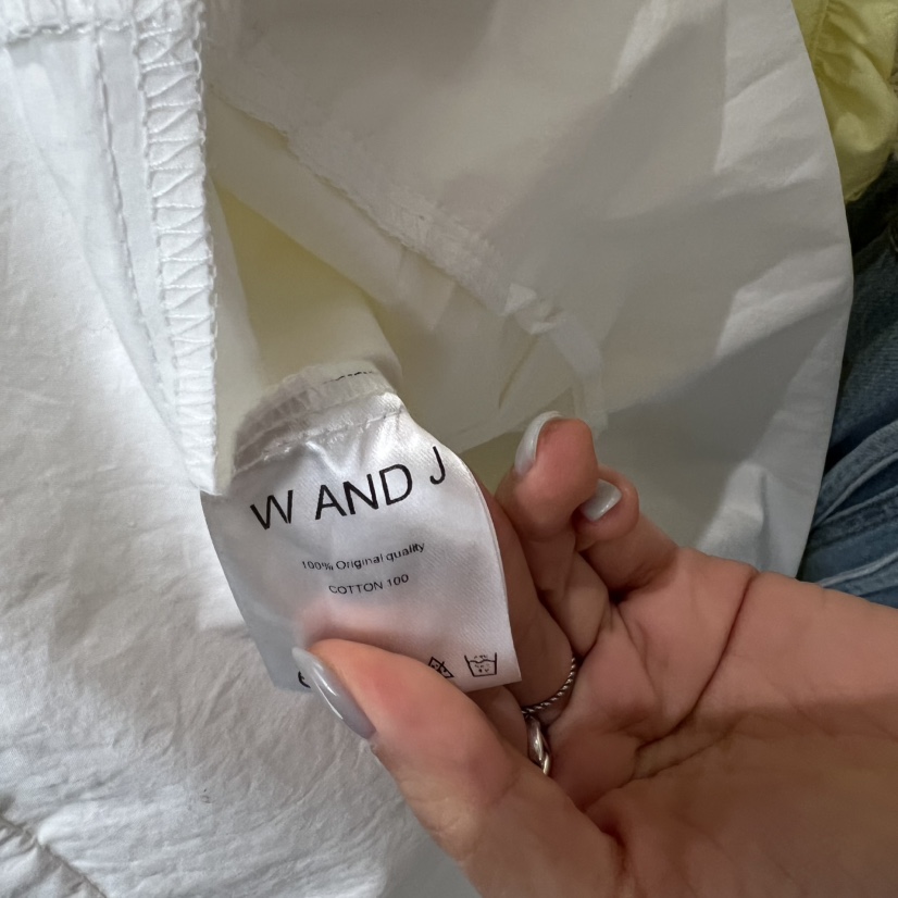 W AND J韓國東大門代購女士新款推薦襯衫蕾絲衫荷葉邊褶裥W AND J襯衫/蕾絲衫