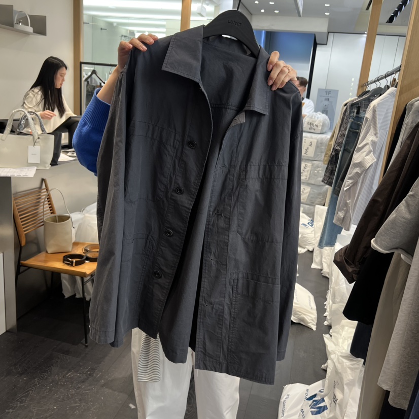 OBJECT韓國東大門代購女士新品職業時尚推薦人氣夾克雙口袋OBJECT夾克圖色1