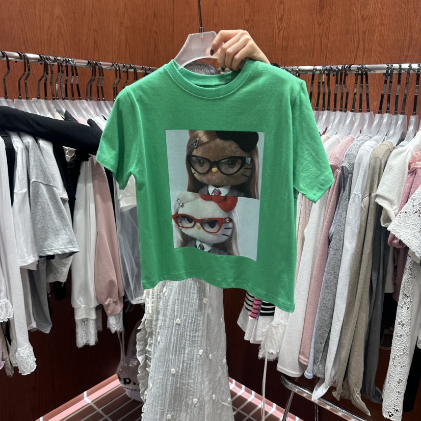 ILLO/MOCI韓國東大門代購女士新品26春夏熱賣職業時尚T恤ILLO/MOCIT恤圖色3