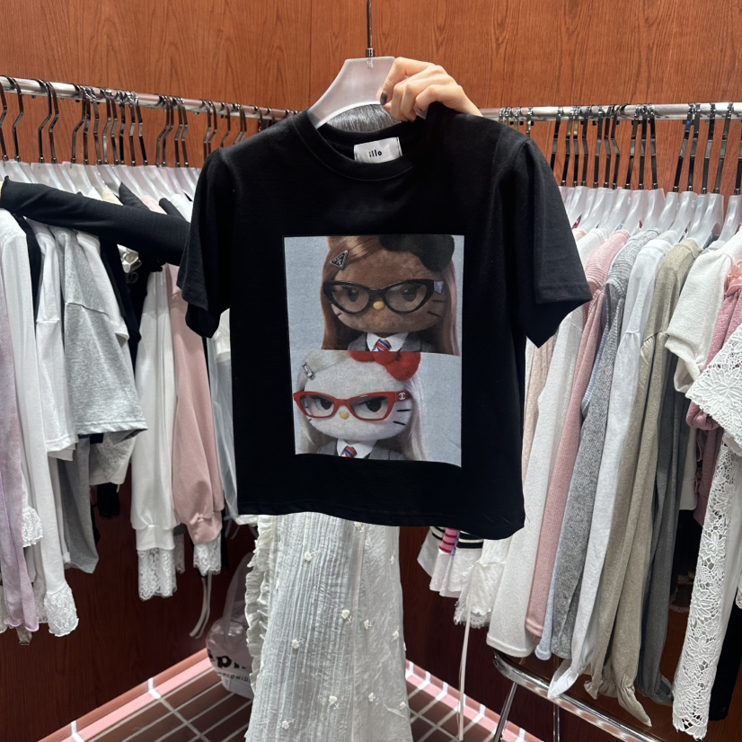 ILLO/MOCI韓國東大門代購女士新品26春夏熱賣職業時尚T恤ILLO/MOCIT恤圖色4