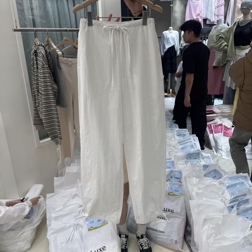 OURMOMENT韓國代購女士新款職業熱賣26春夏人氣休閑休閑褲OURMOMENT休閑褲圖色1