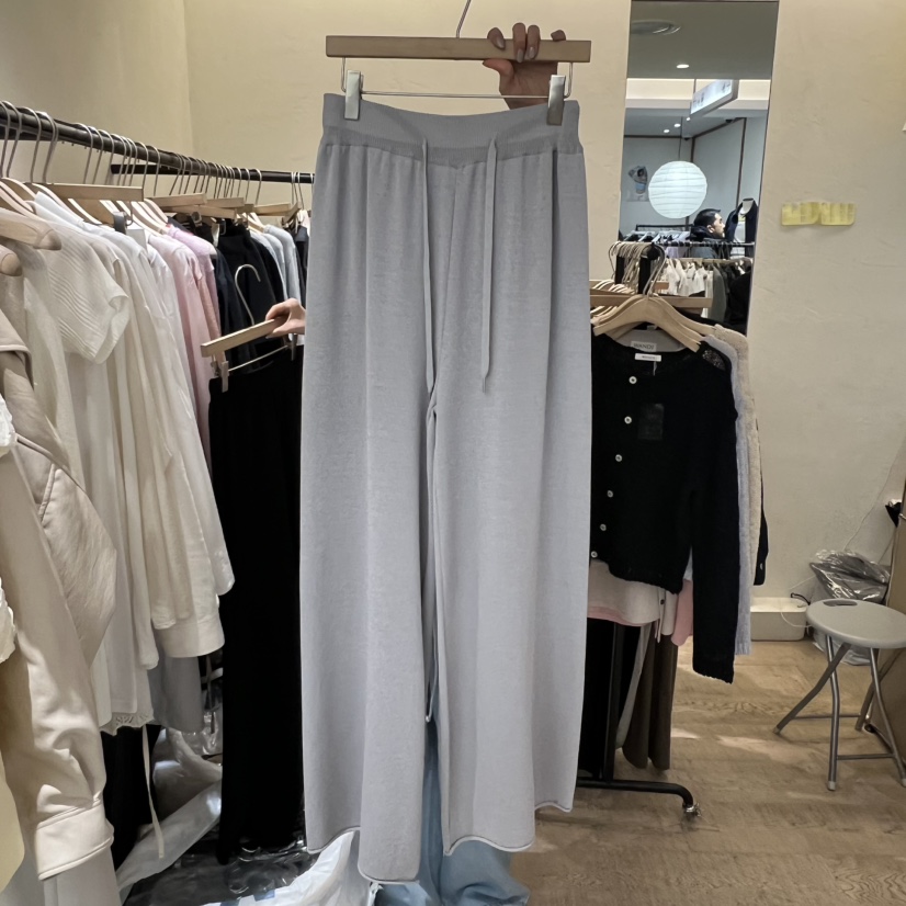 W AND J韓國直郵女士新品熱賣人氣26春夏時尚休閑褲纖維W AND J休閑褲圖色1