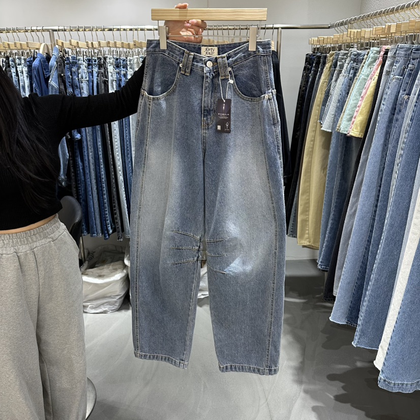 L'ETOILE/FORTY FOUR韓國代購女裝新款26春夏熱賣牛仔褲L'ETOILE/FORTY FOUR牛仔褲圖色1