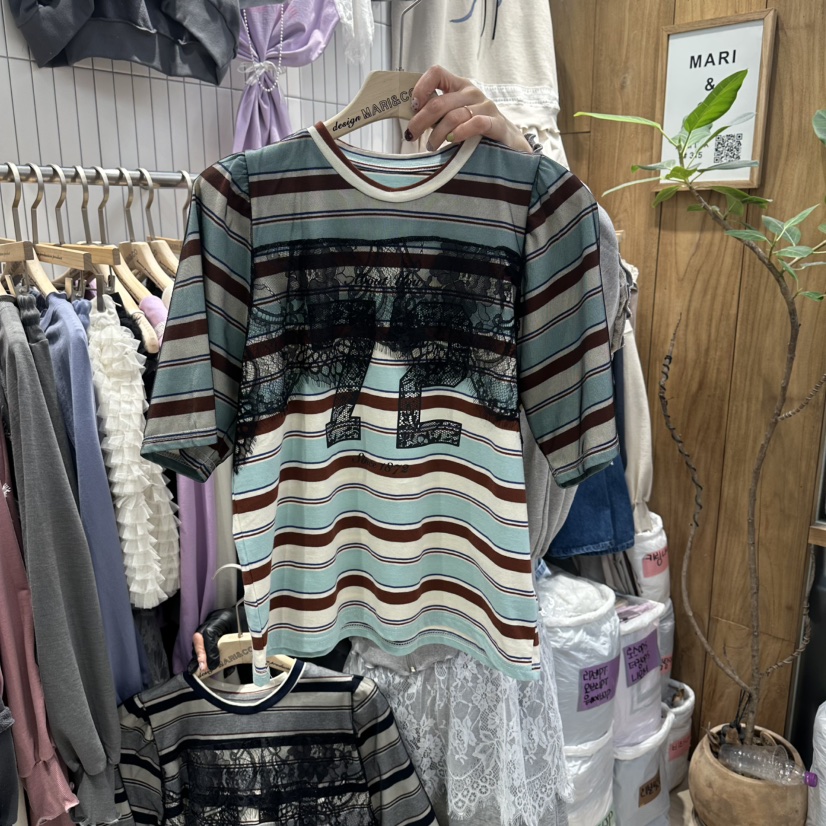 MARI CO韓國東大門直郵女裝新品26春夏職業推薦人氣休閑T恤MARI COT恤圖色2