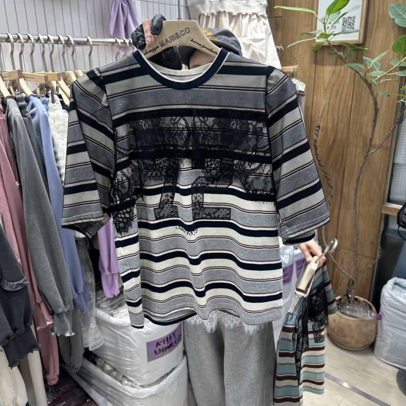 MARI CO韓國東大門直郵女裝新品26春夏職業推薦人氣休閑T恤MARI COT恤圖色3