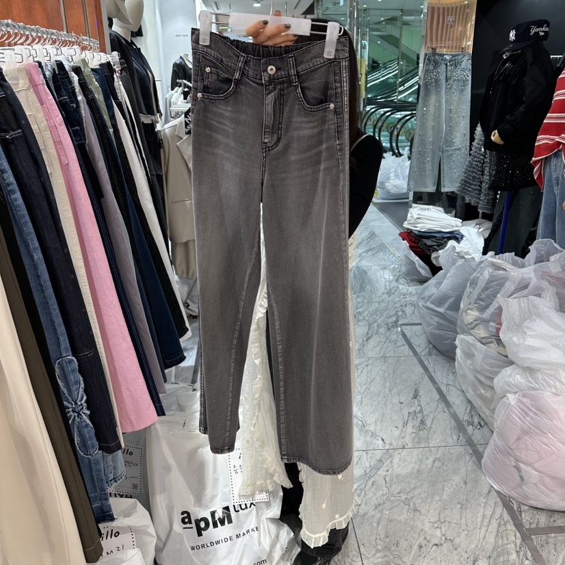 ILLO/MOCI韓國直郵實拍女士新款推薦時尚休閑26春夏牛仔褲ILLO/MOCI牛仔褲圖色1