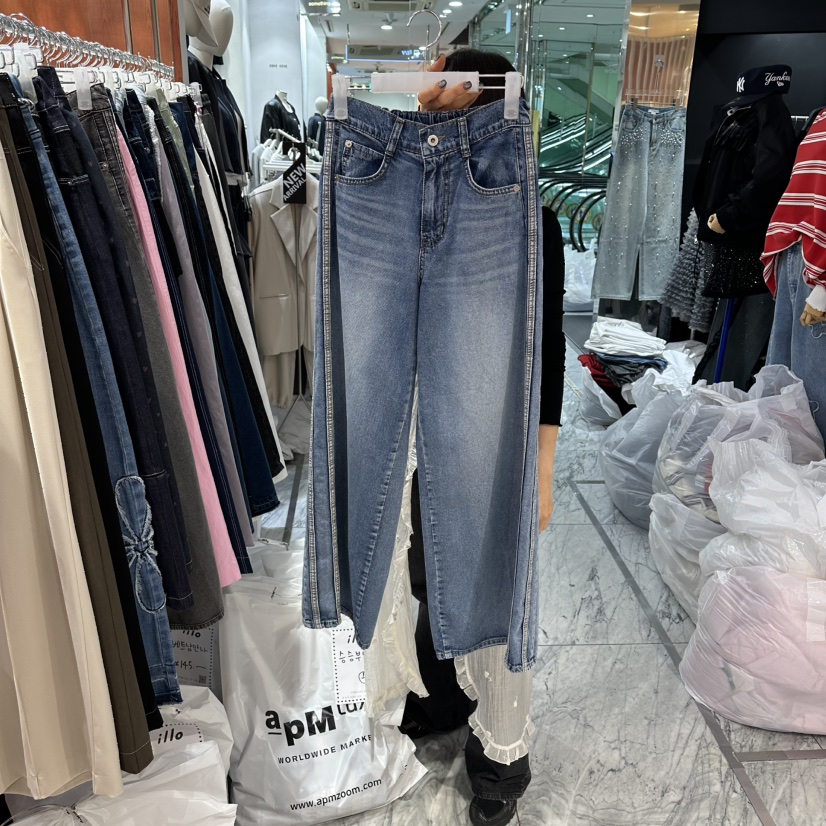 ILLO/MOCI韓國直郵實拍女士新款推薦時尚休閑26春夏牛仔褲ILLO/MOCI牛仔褲圖色2