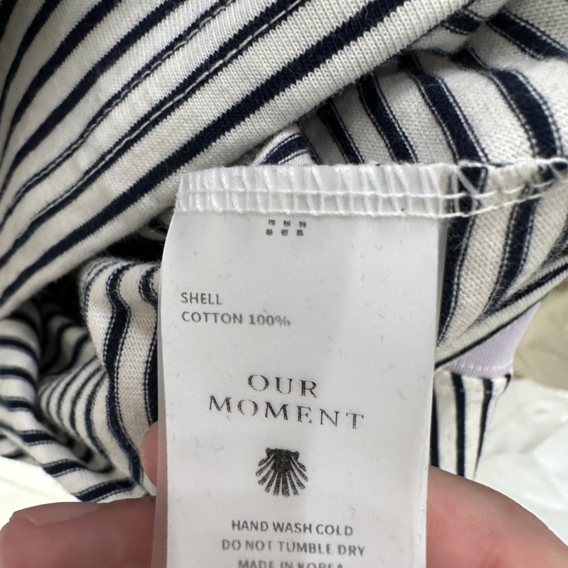 OURMOMENT韓國直郵女士新款26春夏時尚休閑推薦人氣職業T恤OURMOMENTT恤