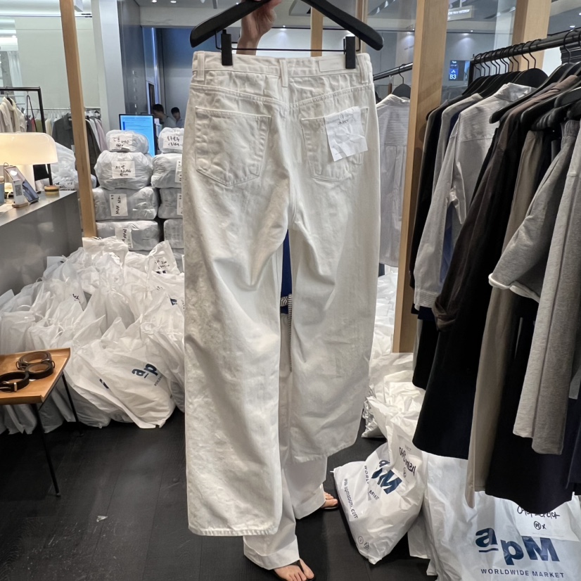 OBJECT韓國直郵女士新品休閑推薦職業人氣熱賣時尚牛仔褲OBJECT牛仔褲