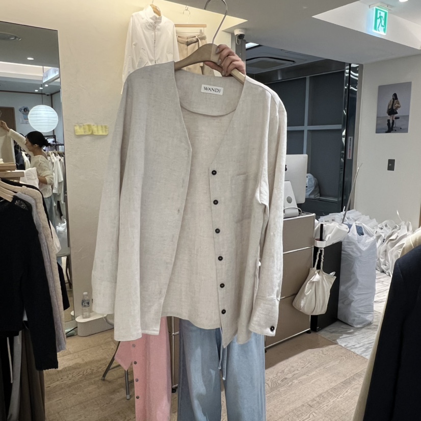 W AND J韓國直郵實拍女士新品人氣休閑時尚26春夏職業夾克W AND J夾克圖色1