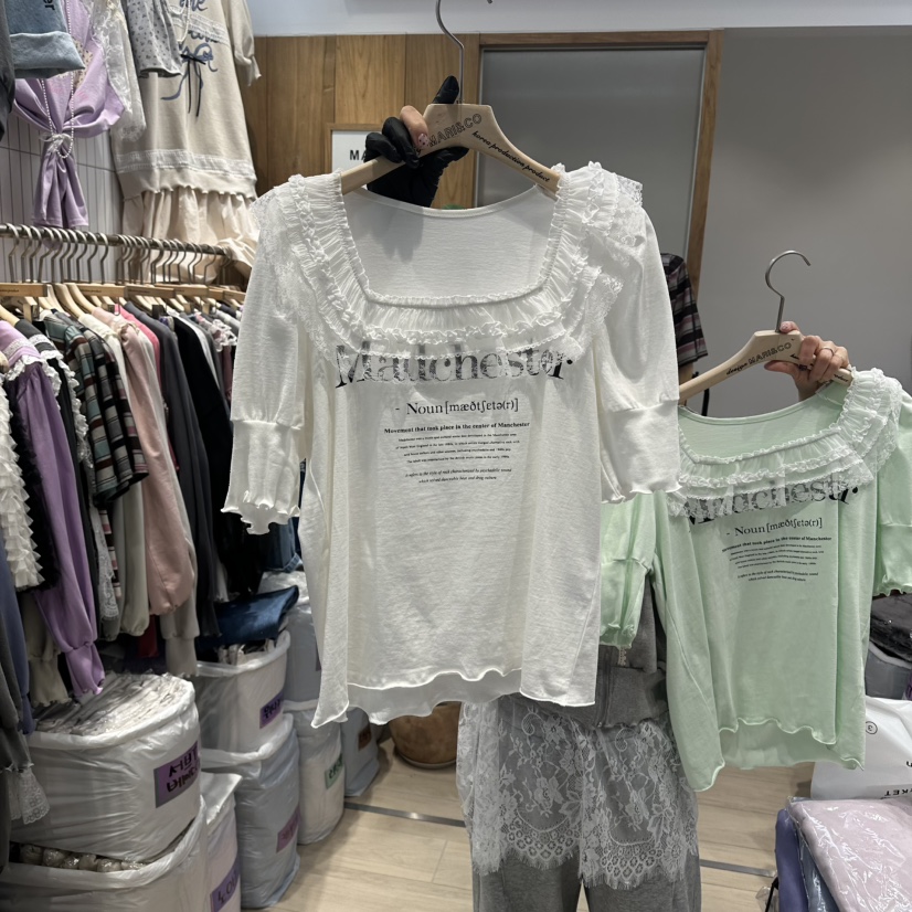 MARI CO韓國直郵實拍女裝新品時尚26春夏休閑熱賣人氣T恤MARI COT恤圖色2