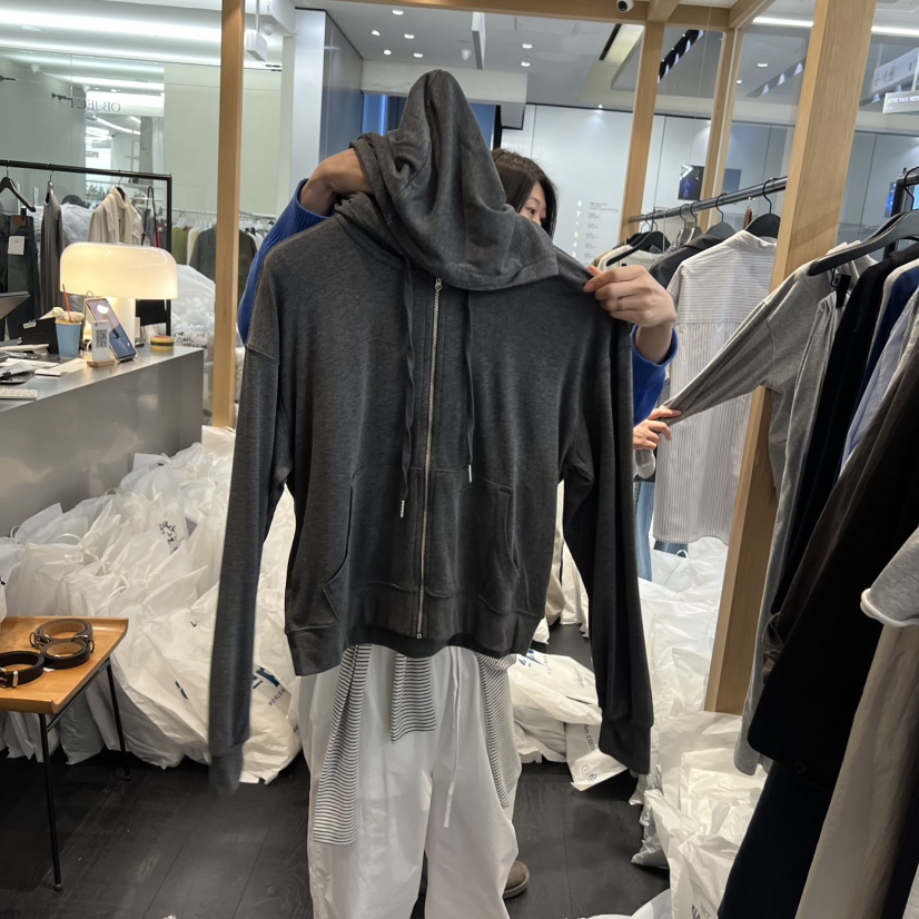 OBJECT韓國直郵女裝新品人氣推薦職業時尚熱賣夾克連帽衫OBJECT夾克圖色1