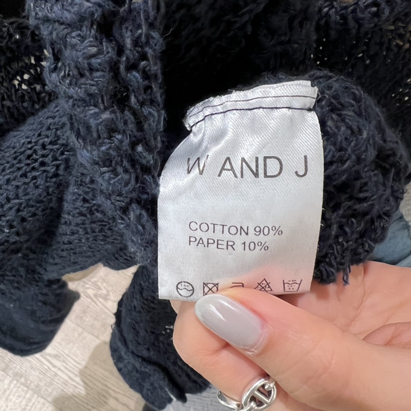 W AND J韓國東大門直郵女裝新款職業推薦針織衫羊毛衫復古W AND J針織衫