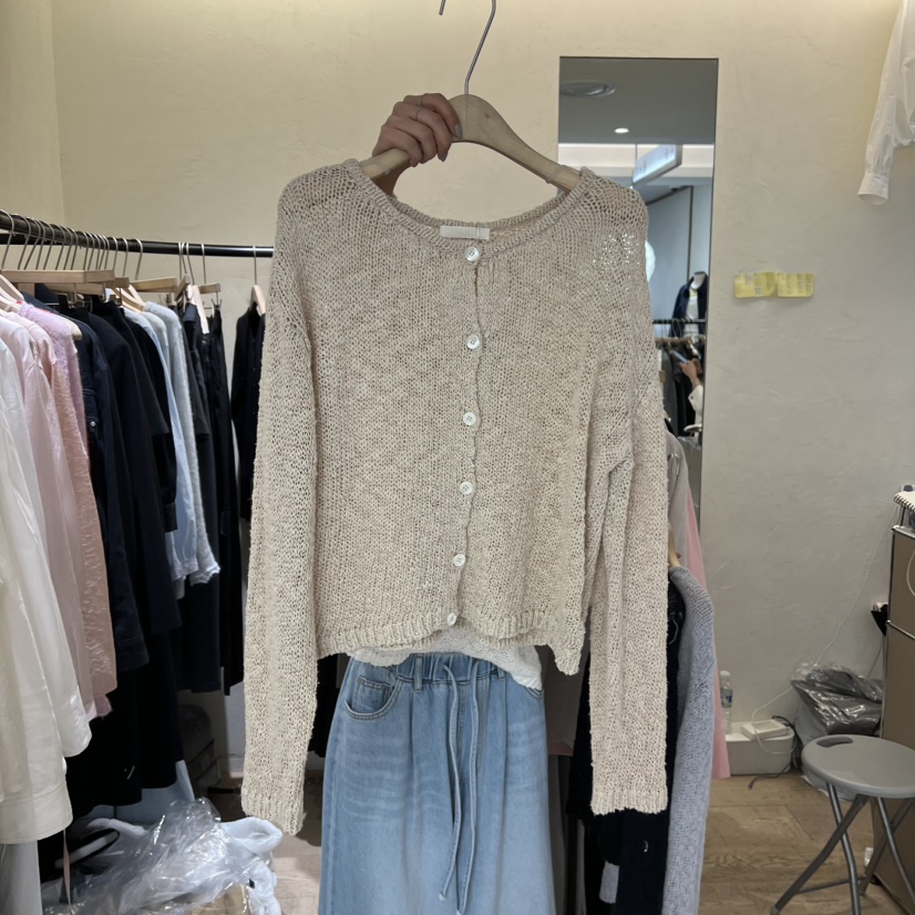 W AND J韓國東大門直郵女裝新款職業推薦針織衫羊毛衫復古W AND J針織衫圖色2