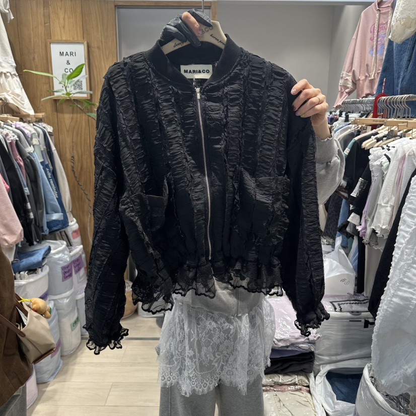 MARI CO韓國東大門直郵女裝新品職業推薦休閑人氣夾克拉鏈MARI CO夾克圖色2