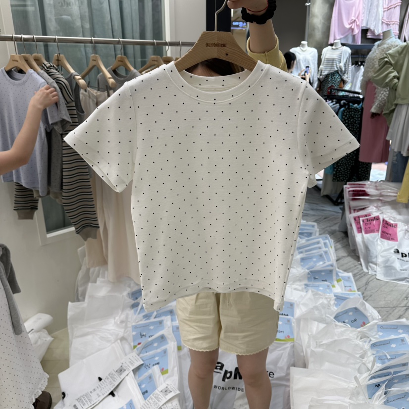 OURMOMENT韓國代購女士新款熱賣職業時尚推薦休閑26春夏T恤OURMOMENTT恤圖色1