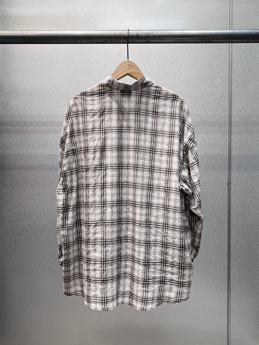 RAWOO/GVR COMPANY韓國東大門直郵女士新款26春夏襯衫蕾絲衫格紋RAWOO/GVR COMPANY襯衫/蕾絲衫