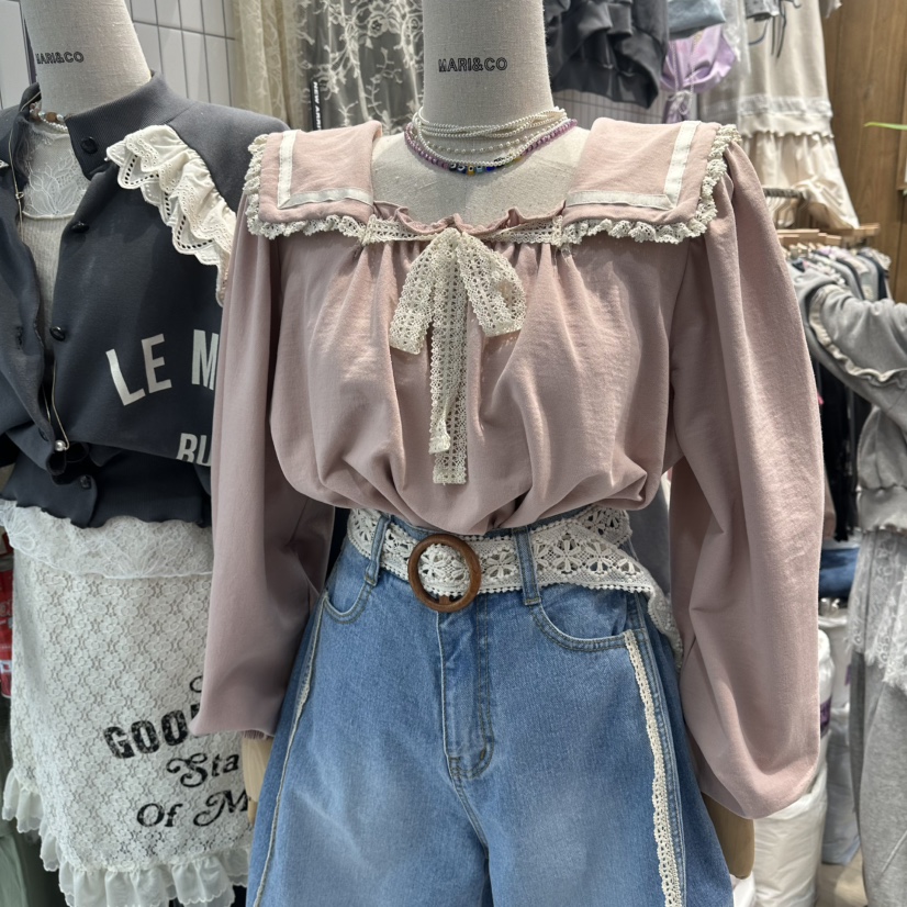 MARI CO韓國東大門代購女士新品熱賣推薦職業襯衫蕾絲衫MARI CO襯衫/蕾絲衫圖色1