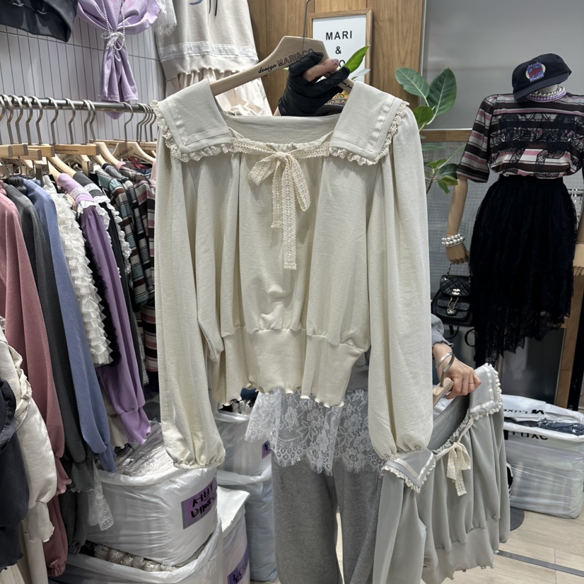 MARI CO韓國東大門代購女士新品熱賣推薦職業襯衫蕾絲衫MARI CO襯衫/蕾絲衫圖色2