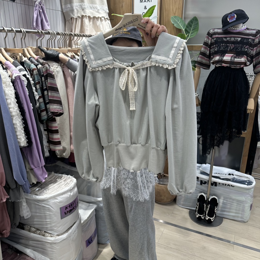 MARI CO韓國東大門代購女士新品熱賣推薦職業襯衫蕾絲衫MARI CO襯衫/蕾絲衫圖色3