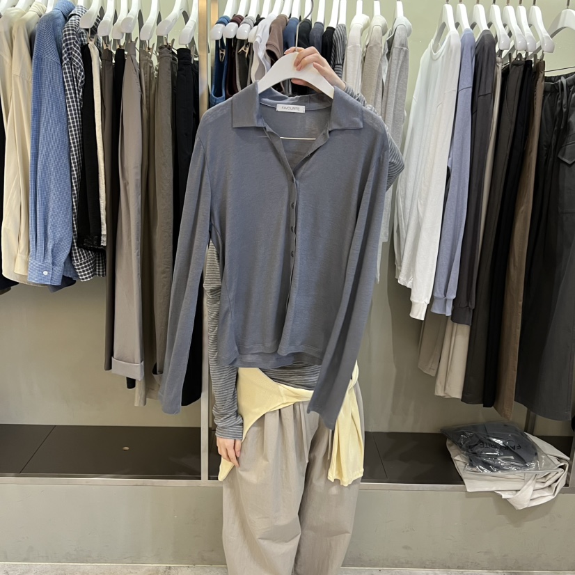 FAVE/FAVOURITE韓國東大門代購女裝新款休閑時尚長袖T恤FAVE/FAVOURITE長袖T恤圖色4