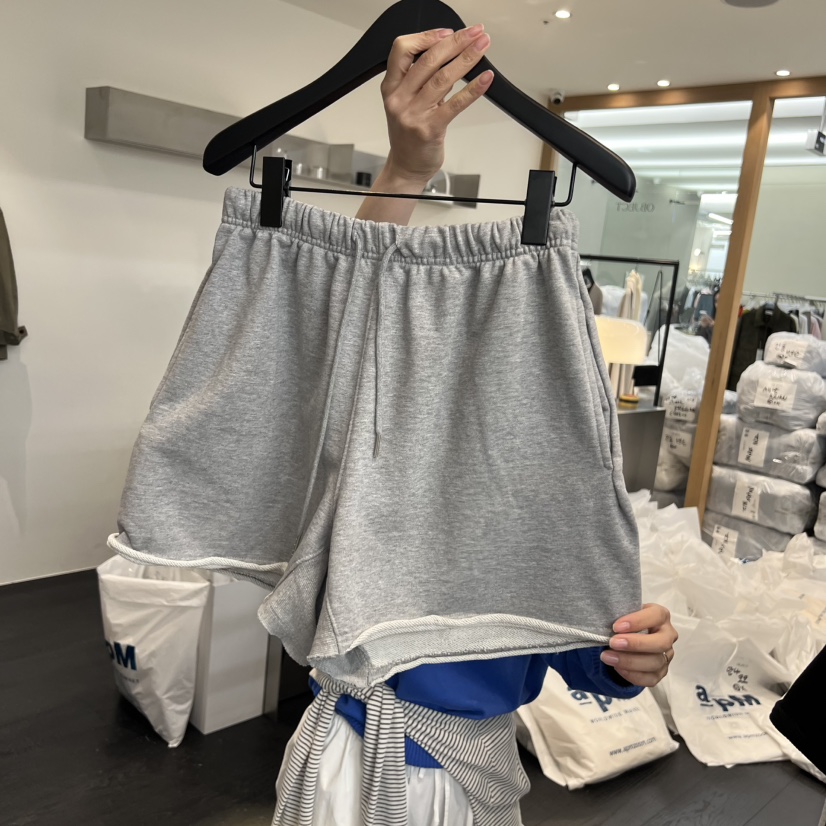 OBJECT韓國東大門代購女裝新品26春夏熱賣職業時尚短褲毛圈OBJECT短褲圖色1