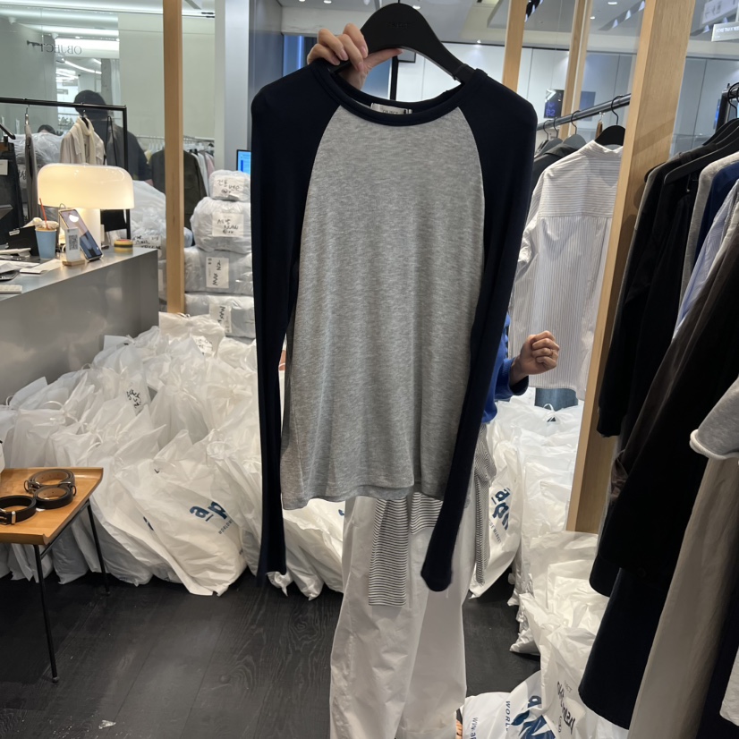 OBJECT韓國直郵女裝新品休閑推薦熱賣時尚職業人氣長袖T恤OBJECT長袖T恤圖色2